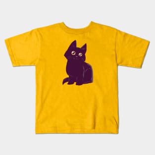 Cute black cat Kids T-Shirt